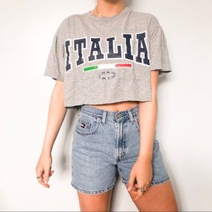 Cropped Italia tee
